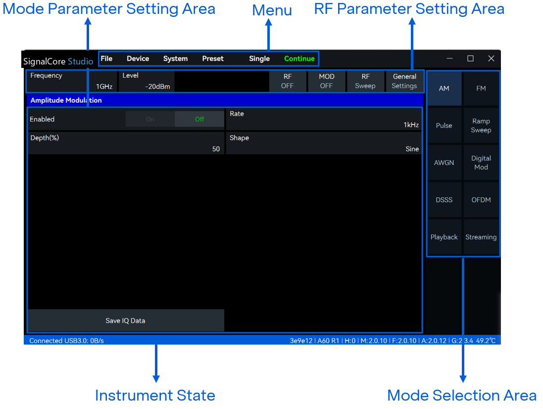 VectorCore Studio screen