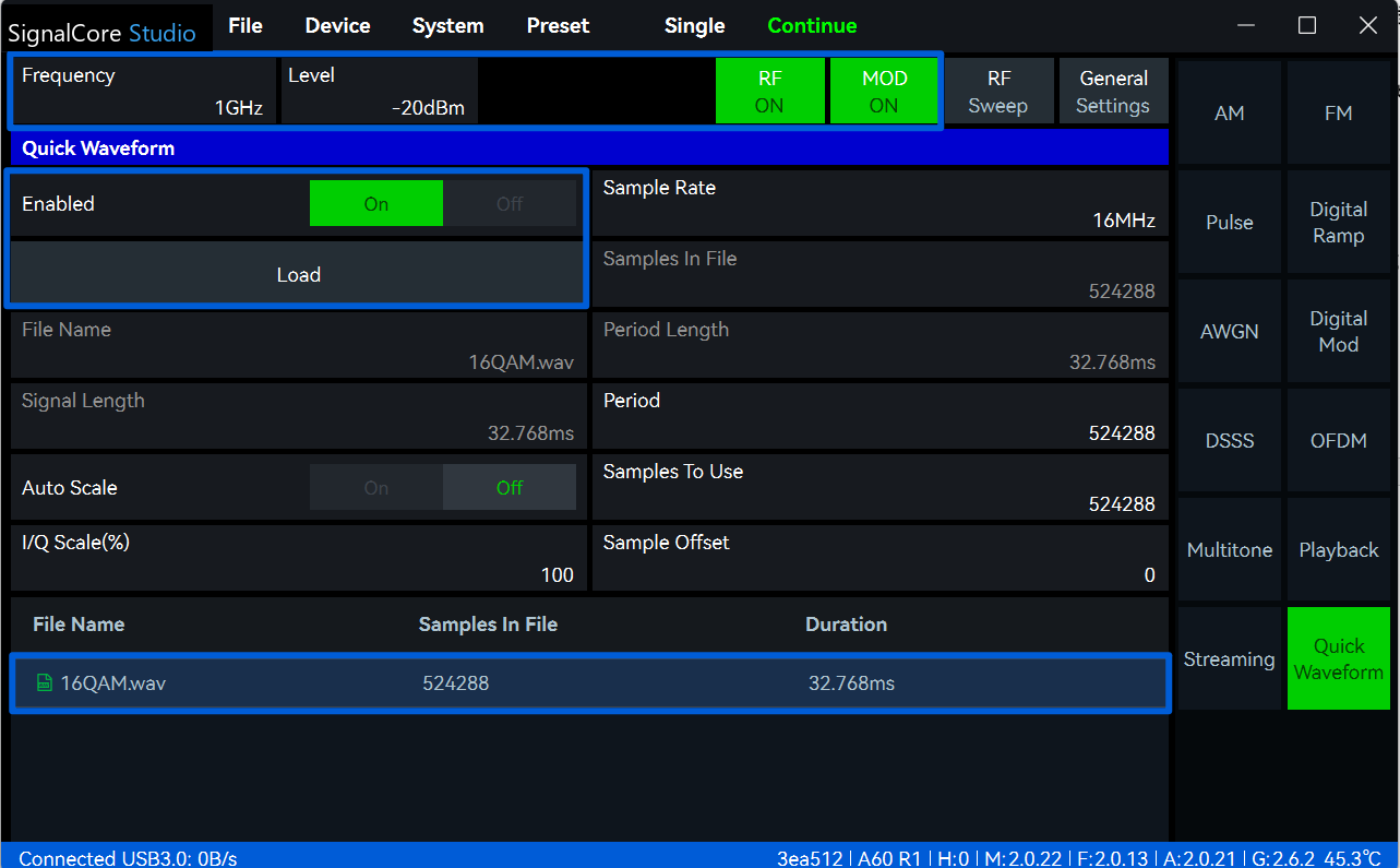 VectorCore Studio screen