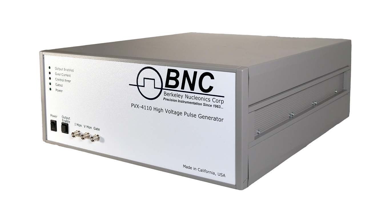 Berkeley Nucleonics PVX-4110 high-voltage pulse generator front panel
